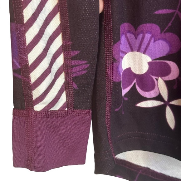 Helly Hansen Womens XS Purple Floral Baselayer Winter Activewear‎ Shirt - Picture 8 of 11